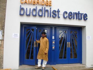 The entrance to the Cambridge Buddhist Centre