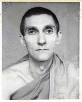 A passport photograph of Sangharakshita, from a long time ago! (c) ClearVision Archive