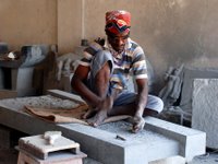 carvers in India create the LBC's new fountain