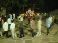 full-moon walking meditation at the Mahavihara in Pune