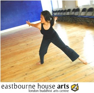 A dancer practices at the FWBO's London Buddhist Arts Centre in East London