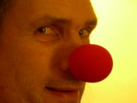 FWBO News' editor-in-chief, with a very red nose!