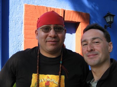 Rijumati and friend in Mexico