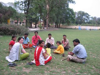 Ann Dennehy and friends at the Indian Buddhist Youth conference in India in 2007