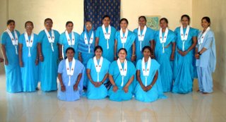 A group photo of the fifteen women ordained in India in January 2009
