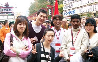 Yashosagar and some new friends in Japan