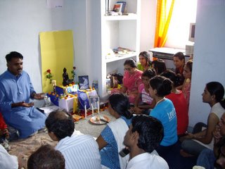 Maitriveer Nagarjun delivers a Dhamma talk at TBMSG's Dhammachakra Buddhist Centre in Delhi